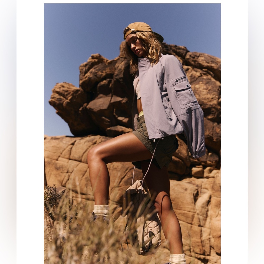 EUC FP MOVEMENT BY FREE PEOPLE CASCADE PACKABLE HIKE ZIP UP